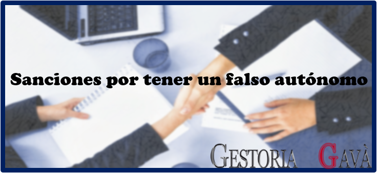 Nuevas sanciones por contratar a un falso autónomo